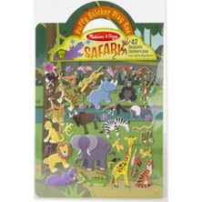 Melissa&Doug  Kabartmalı Tak Çıkar Çıkartma Seti Safari MD009106