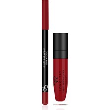 Golden Rose Matte Lip Kit - Scarlet Red - Likit Mat Ruj & Dudak Kalemi - 8691190432942