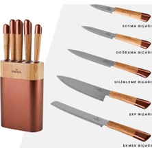 Karaca Maple Rosegold 6 Parça Bıçak Seti