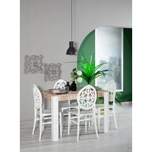 Mobetto Grande / Venüs Mutfak Masa Takımı - Beyaz