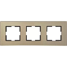 Viko Artline Novella Cam Dore Renk Üçlü Çerçeve