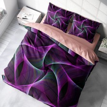 MonoHome Mandala 3 3D Pamuk Saten Çift Kişilik Nevresim Takımı