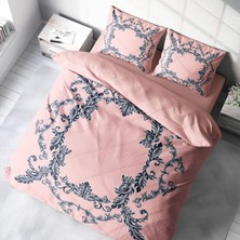 MonoHome Pink Baraque 3D Pamuk Saten Çift Kişilik Nevresim Takımı