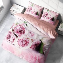 MonoHome SoftRose 3D Pamuk Saten Çift Kişilik Nevresim Takımı