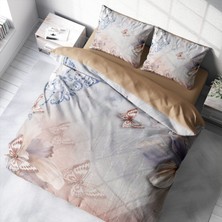 MonoHome Mariposa 3D Pamuk Saten Çift Kişilik Nevresim Takımı