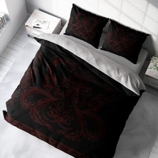 Monohome Black Baroq 3D Pamuk Saten Çift Kişilik Nevresim Takımı