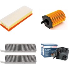 Bosch Filtre Bakım Seti Peugeot 3008 5008 1.6 Hdı 110 Bg Hava + Yağ F.+ Yakıt Filtre + Polen Bosch