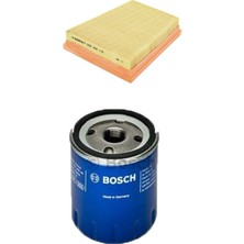 Bosch Filtre Bakım Seti Ford Fiesta V 1.4 16V Benzinli 2000-2008 Hava + Yağ Filtre