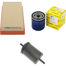 Bosch Filtre Bakım Seti Peugeot 3008 1.2 2015+ Benzinli Hava + Yağ F.+ Yakıt Filtre Bosch