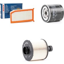 Bosch Filtre Bakım Seti Dacia Lodgy 1.5 Dizel Hava + Yağ F.+ Yakıt Filtre Bosch