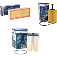 Bosch Filtre Bakım Seti Volkswagen Golf Jetta 1.9 Tdi 2006-2009 Dizel Hava + Yağ F.+ Yakıt Filtre Bosch