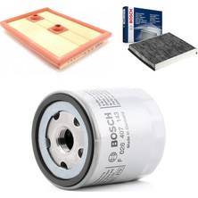 Bosch Filtre Bakım Seti Seat Leon 1.4 Tsi 2013+ Benzinli Hava + Yağ F.+ Polen Bosch