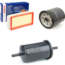 Bosch Filtre Bakım Seti Citroen C-Elysee 1.2 Vti 2013-2016 Benzinli Hava + Yağ F.+ Yakıt Filtre Bosch