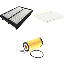 Bosch Filtre Bakım Seti Kia Sportage 2.0 Crdi 2005-2009 112 Beygir Hava + Yağ F.+ Polen Bosch