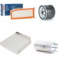 Bosch Filtre Bakım Seti Dacia Duster 1.5 Dcı 110 Beygir Dizel Hava + Yağ F.+ Yakıt Filtre + Polen Bosch