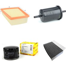 Bosch Filtre Bakım Seti Renault Megane Iıı 1.6 Benzinli 2009-2015 Hava + Yağ F.+ Yakıt Filtre + Polen Sardes