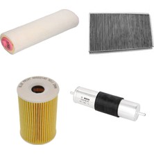 Bosch Filtre Bakım Seti Bmw X5 E53 3.0 D 2004-2005 218 Beygir Hava + Yağ F.+ Yakıt Filtre + Polen Bosch