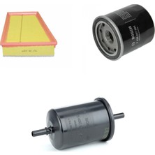 Bosch Filtre Bakım Seti Renault Megane Iv 1.6 Benzinli 2015+ Hava + Yağ F.+ Yakıt Filtre Bosch