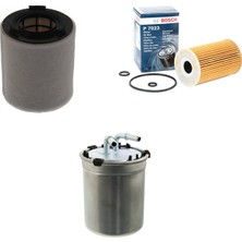 Bosch Filtre Bakım Seti Volkswagen Polo 1.2 Tdı 2011-2014 Dizel Hava + Yağ F.+ Yakıt Filtre Bosch