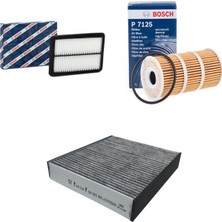 Bosch Filtre Bakım Seti Nissan X-Trail 1.6 Dci Dizel 2014+ Hava + Yağ F.+ Polen Sardes