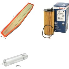 Bosch Filtre Bakım Seti Bmw X3 20 D 2006-2010 177 Beygir E83 Hava + Yağ F.+ Yakıt Filtre Bosch