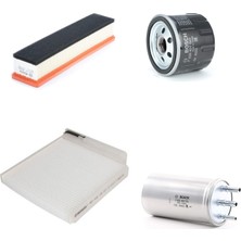 Bosch Filtre Bakım Seti Dacia Duster 1.5 Dcı 85 Beygir Dizel Hava + Yağ F.+ Yakıt Filtre + Polen Bosch