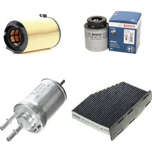 Bosch Filtre Bakım Seti Skoda Superb 1.4 Tsi 2008-2015 Benzinli Hava + Yağ F.+ Yakıt Filtre + Polen Sardes