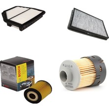 Bosch Filtre Bakım Seti Chevrolet Captiva 2.0 D Dizel Hava + Yağ F.+ Yakıt Filtre + Polen Sardes