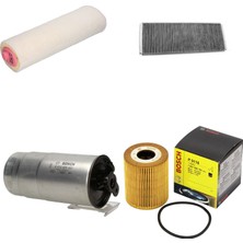 Bosch Filtre Bakım Seti Bmw X5 E53 3.0 D 2001-2003 184 Beygir Hava + Yağ F.+ Yakıt Filtre + Polen Sardes