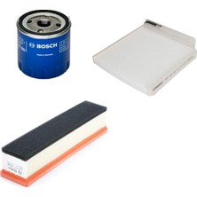 Bosch Filtre Bakım Seti Dacia Logan - Sandero 1.5 2005-2011 Benzinli Hava + Yağ F.+ Polen Sardes