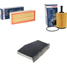 Bosch Filtre Bakım Seti Volkswagen Golf Jetta 1.9 Tdi 2006-2009 Dizel Hava + Yağ F.+ Polen Sardes