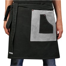 Medusa Forma Belden Önlük Master Şef - Barista - Aşçı - Kuaför - Tattoo - Mutfak - Chef Garson Önlüğü Beyaz