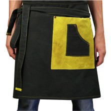 Medusa Forma Belden Önlük Master Şef - Barista - Aşçı - Kuaför - Tattoo - Mutfak - Chef Garson Önlüğü Sarı