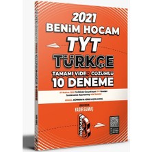 Benim Hocam Yayınları 2021 TYT Türkçe Tamamı Video Çözümlü 10 Deneme Sınavı