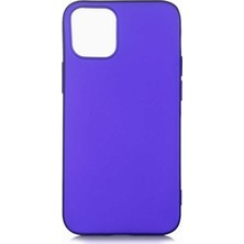 Coverzone Apple iPhone 12 Pro 6.1" Kılıf Premier Silikon Arka Kapak Kılıf Mavi