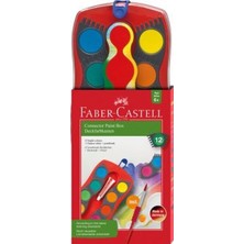 Faber-Castell Sulu Boya Connector Büyük Boydeğiştirilebilir Tablet 12 Renk 12 50 23