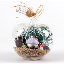 Murat Hediyelik Teraryum Mini Elma Lila Mantar Ev