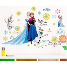 Cosy Home Gift Çocuk Bebek Odası Frozen Anna Elsa Olaf Fuul Paket Karlar Ülkesi Sticker Pvc Duvar Süsü