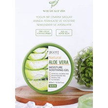 Jigott %100 Saf Aloe Vera Moisture Soothing Gel - Yoğun Nemlendirici Yatıştırıcı Bakım Jeli Büyük Boy