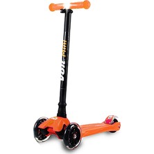 Voit Mini LED Işıklı 3 Teker Scooter -Turuncu-New