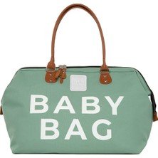 Bagmori Yeşil Baby Bag Baskılı Bebek Bakım Çantası