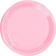 Newoto Tabak Plastik Yuvarlak 22 cm Pembe Pk:25