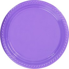 Newoto Tabak Plastik Yuvarlak 22 cm Mor Pk:25