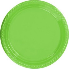 Newoto Tabak Plastik Yuvarlak 22 cm Yeşil Pk:25