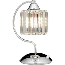AVONNI ML-65244-1K Krom Kaplama Masa Lambası E27 Metal Kristal 20x25cm