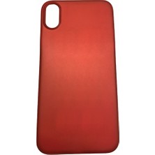 Case 4U Apple iPhone X Kılıf Ultra İnce 0.2mm Kapak Kırmızı