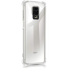 Case 4U Xiaomi Redmi Note 9S / Note 9 Pro Kılıf Köşe Korumalı Darbe Emici Anti Shock Arka Kapak Şeffaf