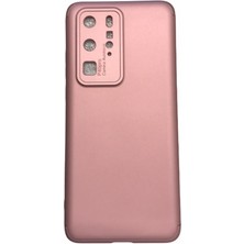 Case 4U Huawei P40 Pro Kılıf 3 Parçalı Tam Koruma Sert Mika Ays Kapak Rose Gold