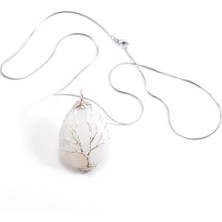 Tedz Collection Tel Örme Opal Kolye