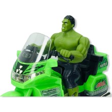 Medska Pilli Müzikli Hulk Motor  Yeşil Dev Işıklı